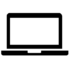 Laptop Symbol Black with Transparent Background