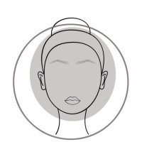 Round Face Shape Diagram Woman